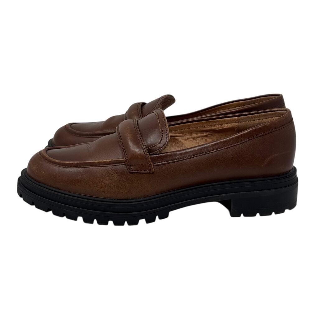 Madewell The Bradley Women's Chunky Brown Lugsole Loafer Size 8.5 - Picture 2 of 11